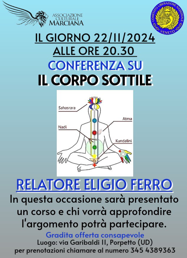 Conferenza "Il Corpo sottile" Porpetto @ NAC suites